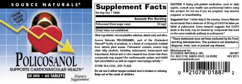 Product image for Policosanol.