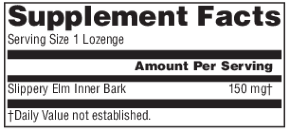 Product image for Slippery Elm Strawberry Lozenges.