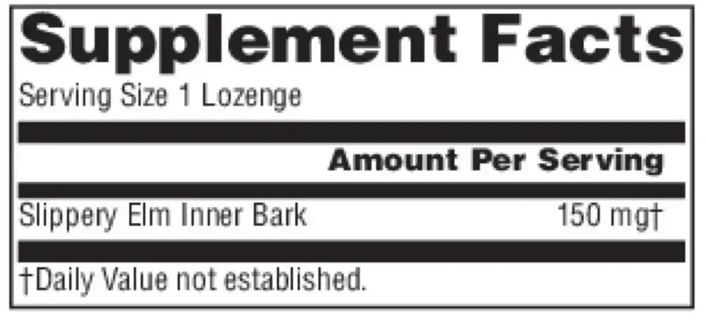 Product image for Slippery Elm Strawberry Lozenges.