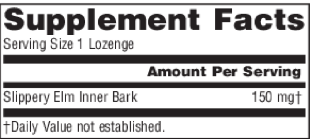 Product image for Slippery Elm Tangerine Lozenges.