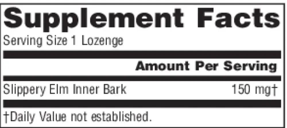 Product image for Slippery Elm Tangerine Lozenges.