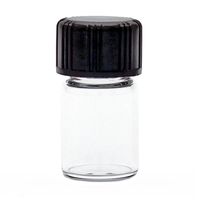 Clear Vial w/Cap 5/8 Dram