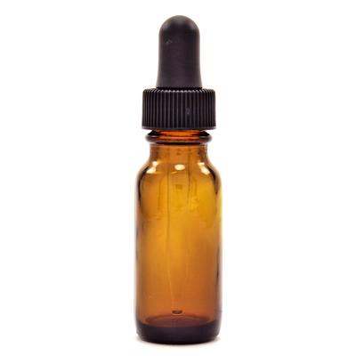 Amber Bottle w/Dropper 0.5 Ounce