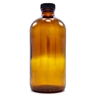 Amber Bottle w/Cap 16 Ounces