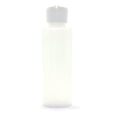 Plastic Bottle w/Fliptop 4 Ounces