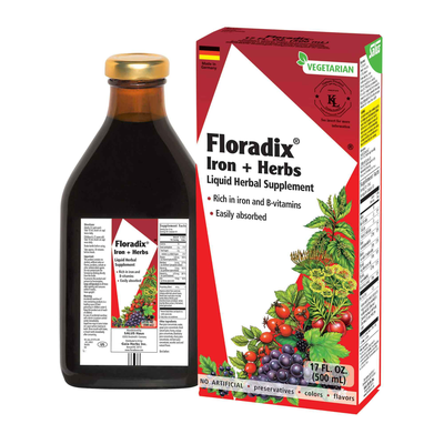 Floradix® Iron + Herbs Liquid Herbal Supplement product image