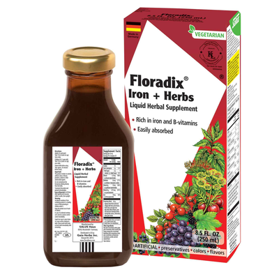 Floradix® Iron + Herbs Liquid Herbal Supplement product image