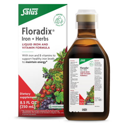 Floradix® Iron + Herbs Liquid Iron and Vitamin (Vegetarian) 250 Milliliters