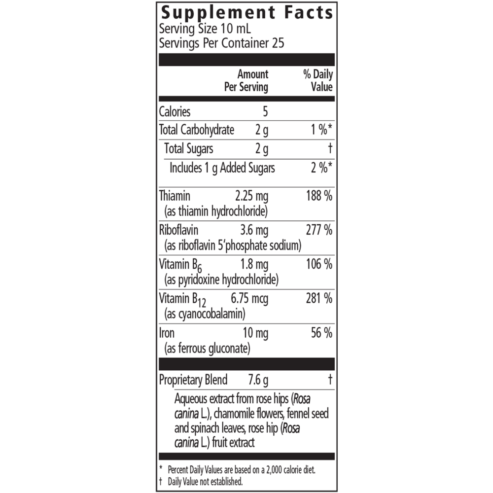 Product image for Floravital Iron &amp; Herbs Yeast-Free.