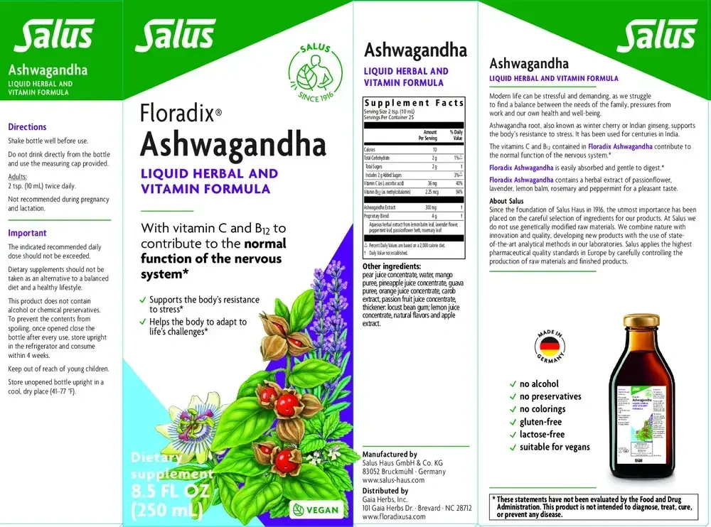 Product image for Floradix Ashwagandha Liquid.