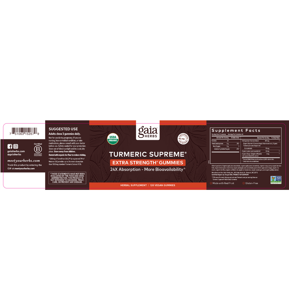 Product image for Turmeric Supreme Extra Strength Gummies.