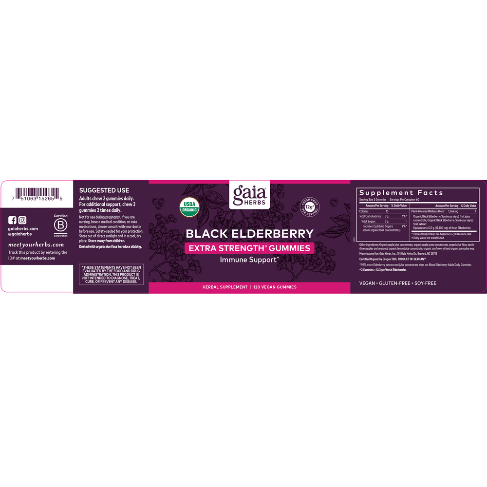Product image for Black Elderberry Extra Strength.