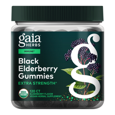 Black Elderberry Extra Strength Gummies 120 gummies