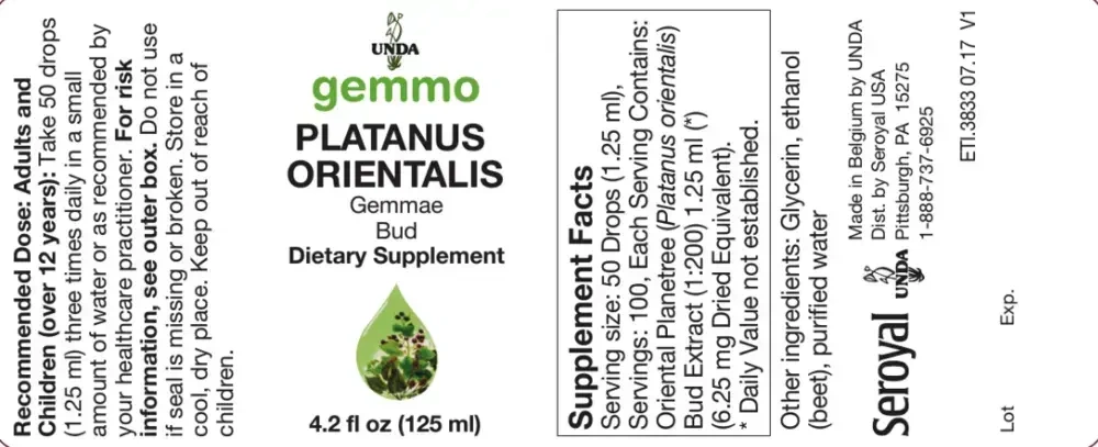 Product image for Platanus orientalis.