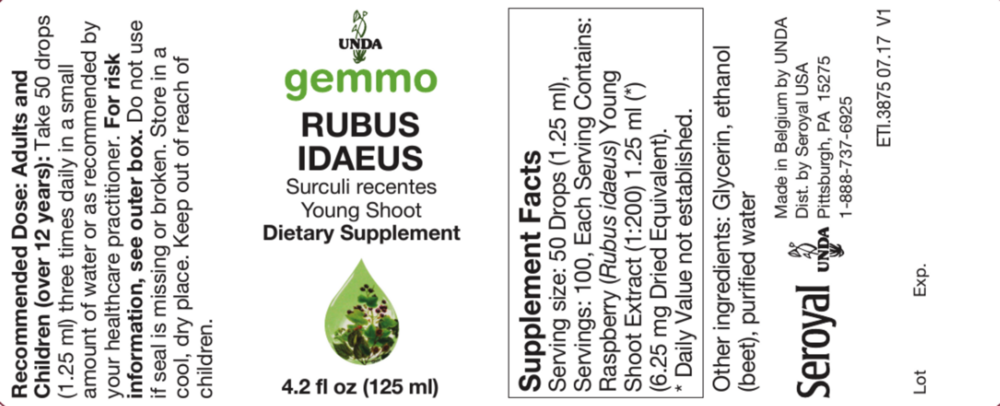 Product image for Rubus idaeus.