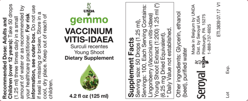 Product image for Vaccinium vitis idaea.