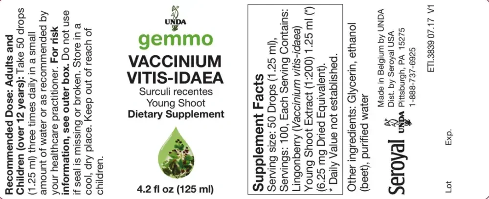 Product image for Vaccinium vitis idaea.