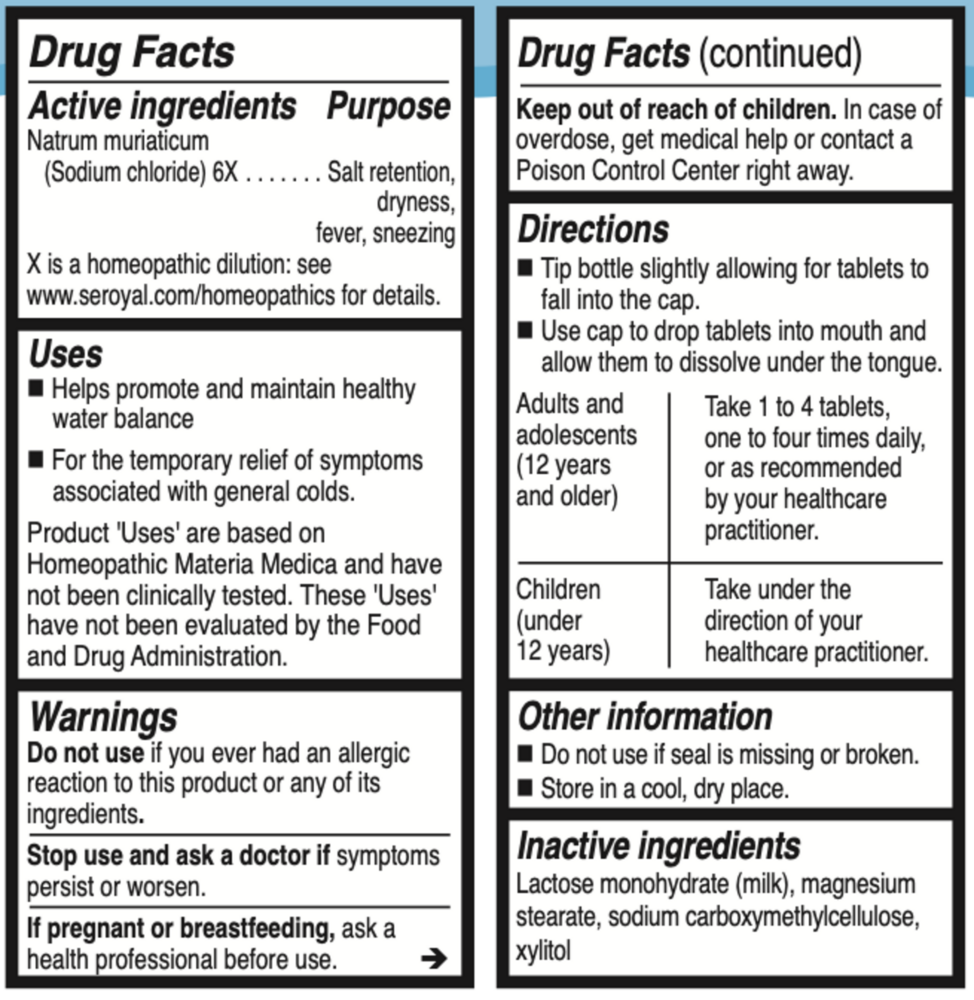 Product image for Natrium muriaticum 6X (Salt).