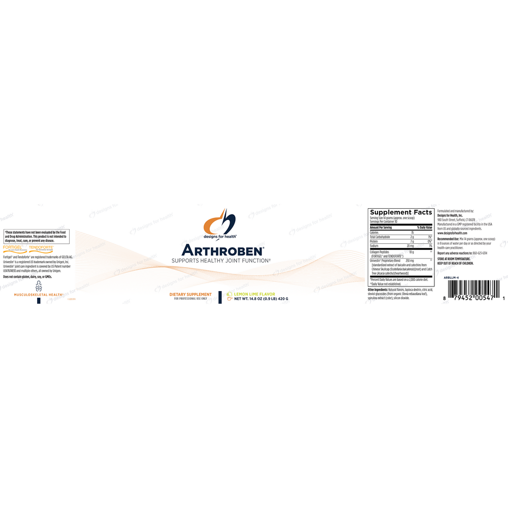 Product image for Arthroben (Lemon Lime Flavor).