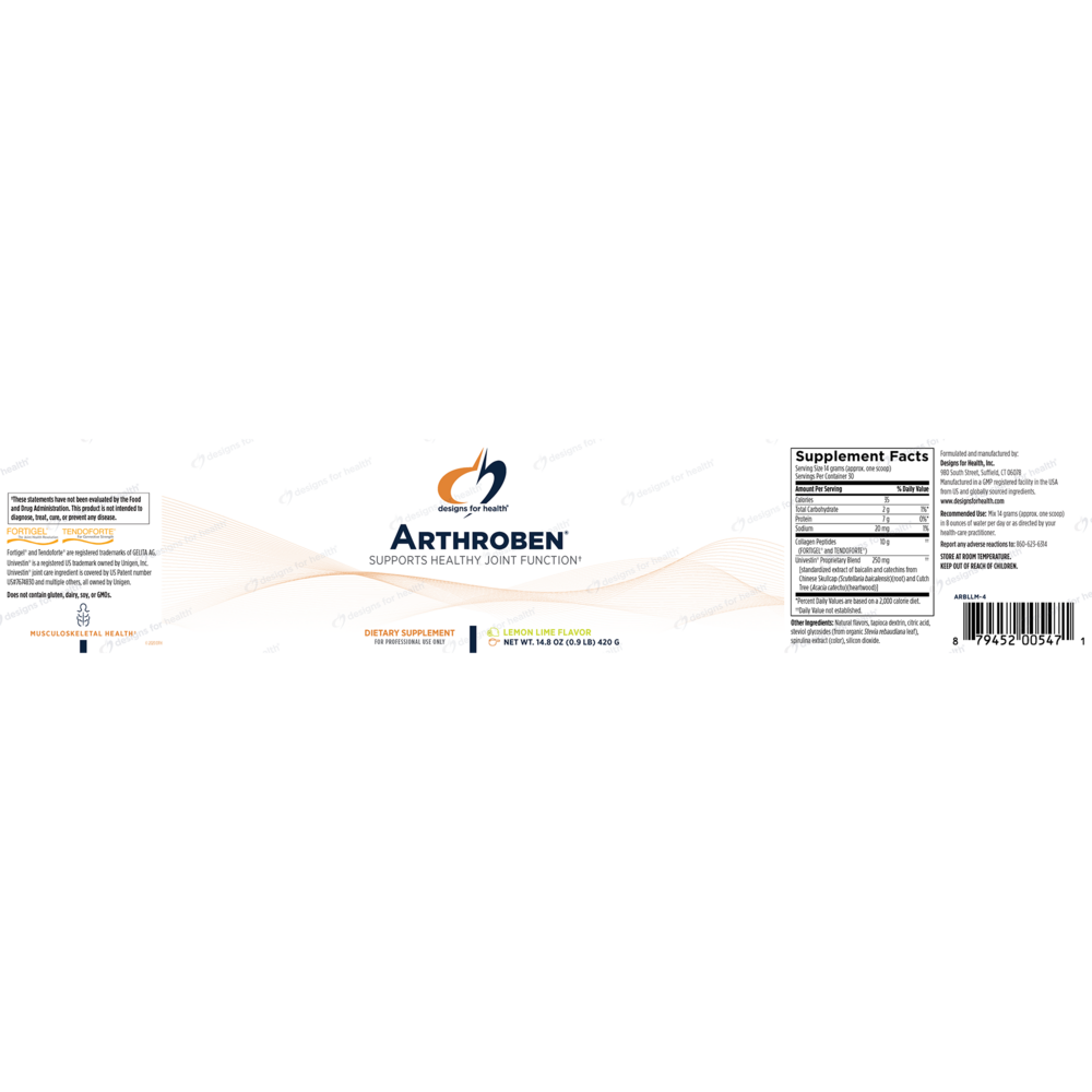 Product image for Arthroben (Lemon Lime Flavor).