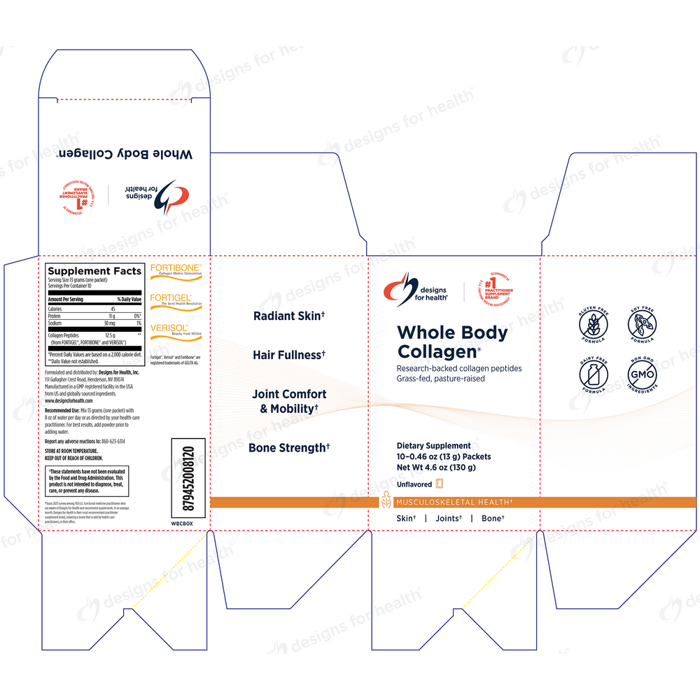 Product image for Whole Body Collagen® Single-Use Packets.