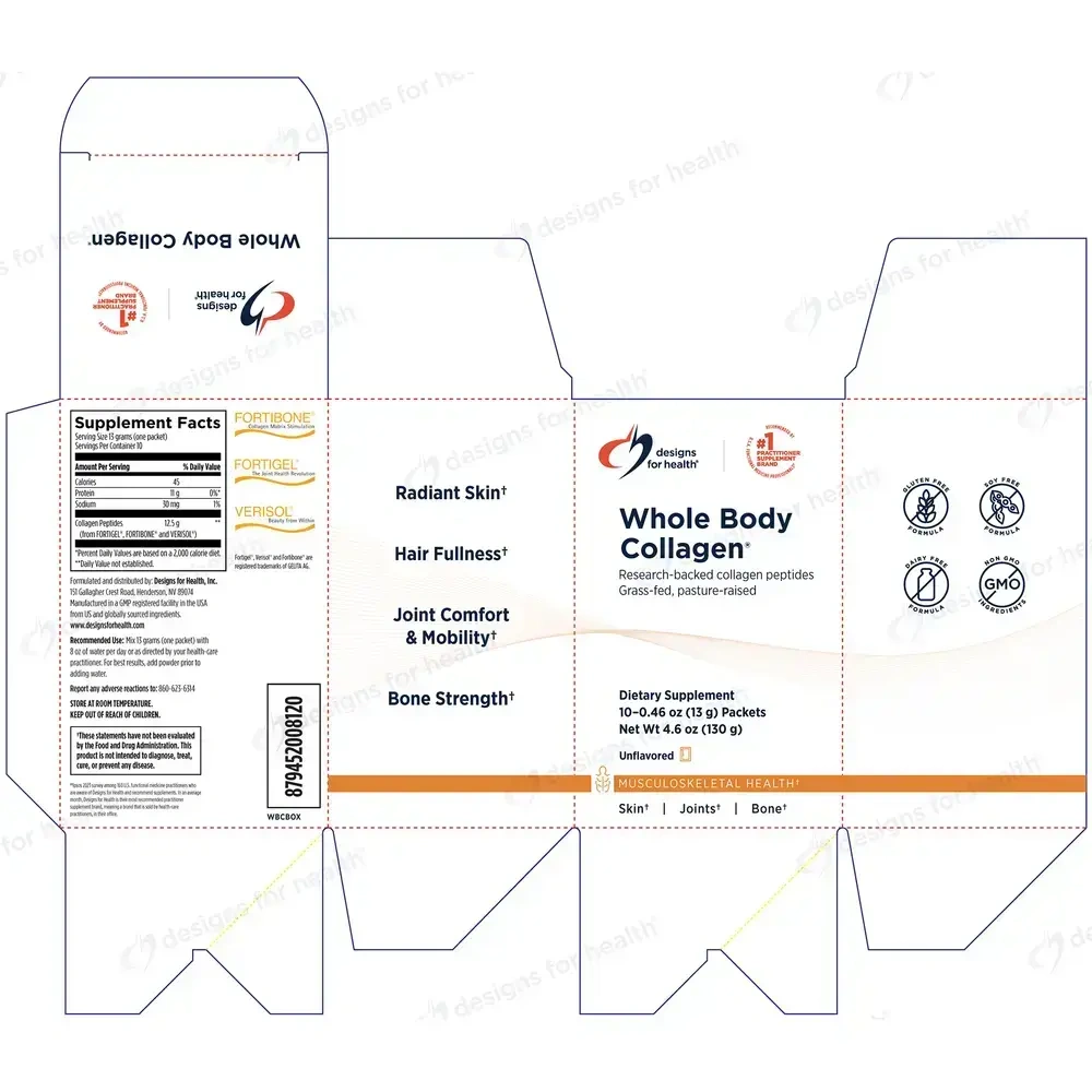 Product image for Whole Body Collagen® Single-Use Packets.
