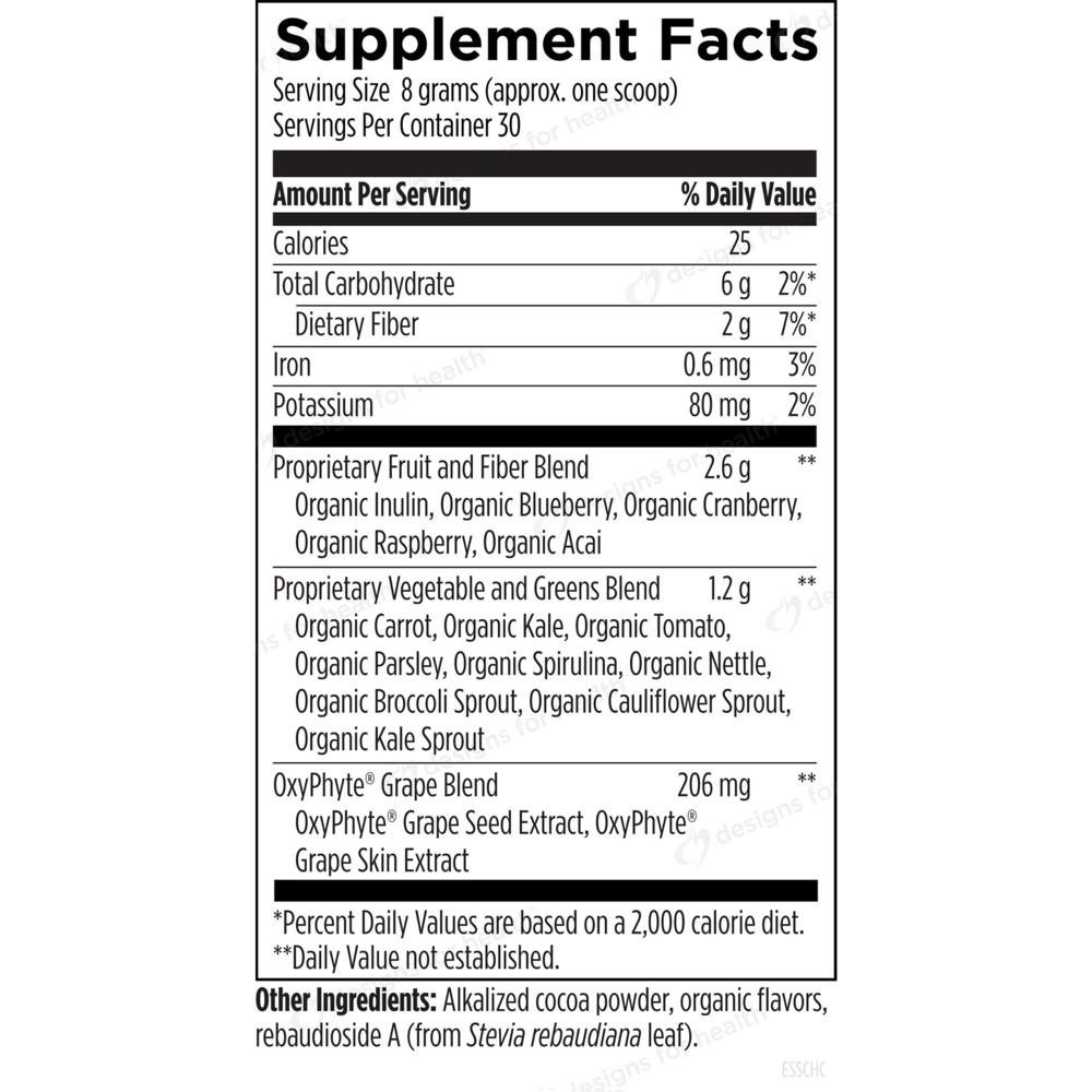 Product image for EssentiaGreens™ and Reds Chocolate.