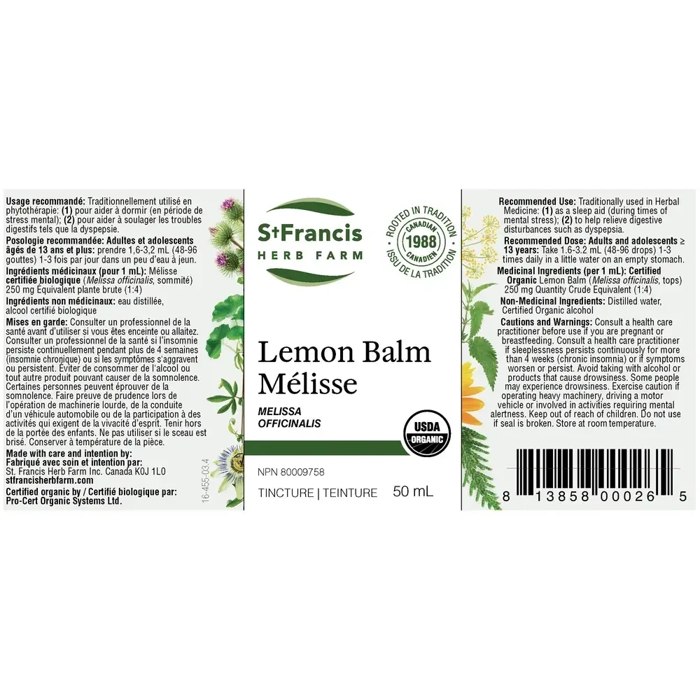 Product image for Lemon Balm.