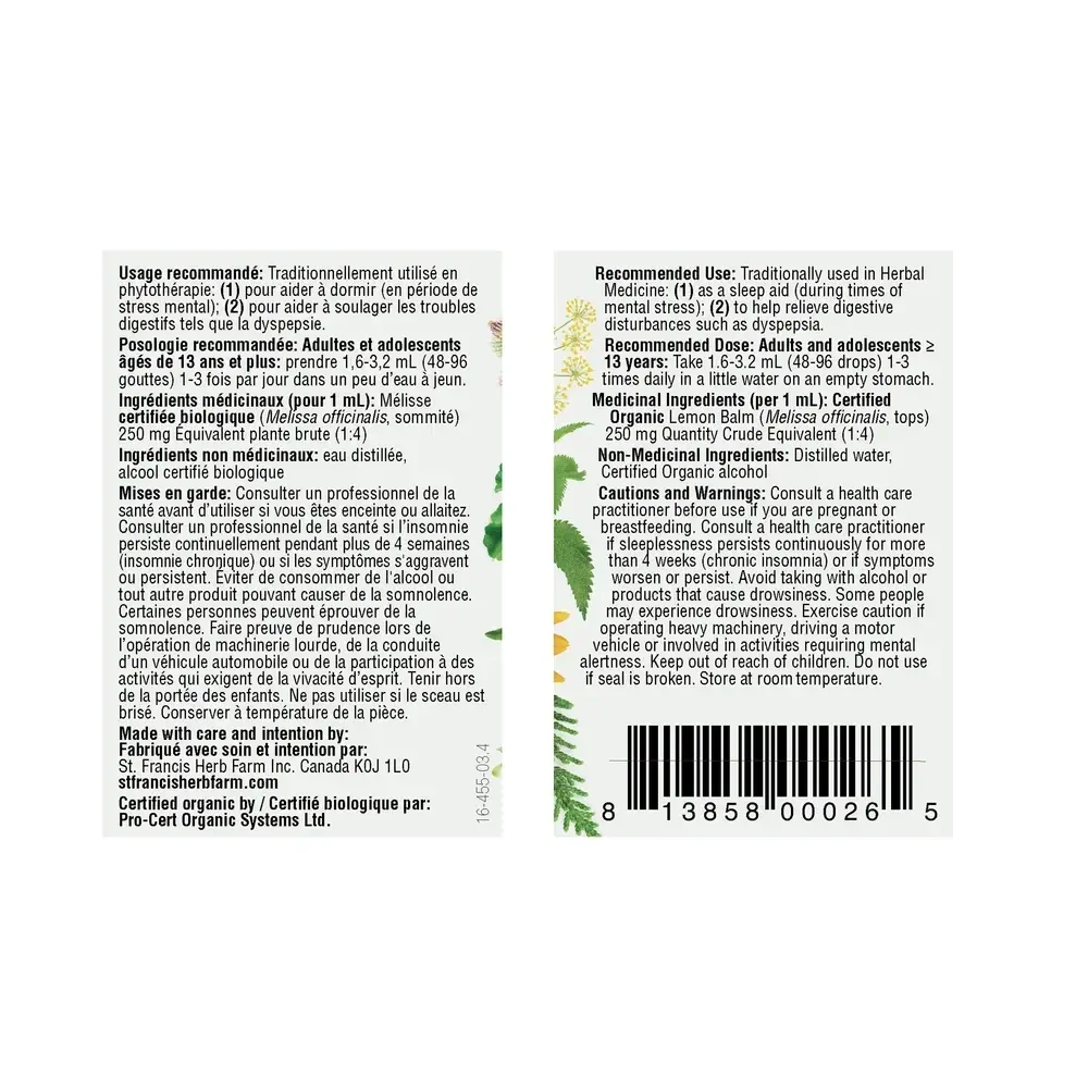 Product image for Lemon Balm.
