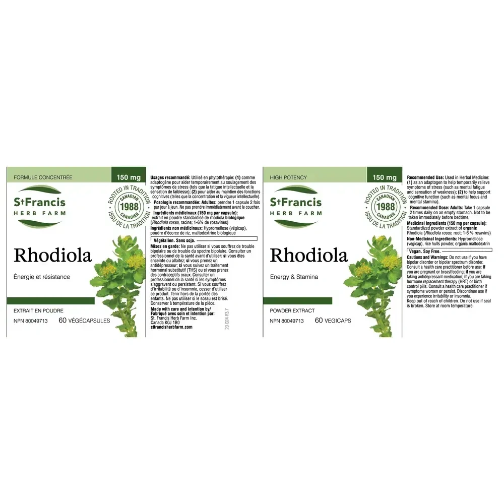 Product image for Rhodiola Capsules.