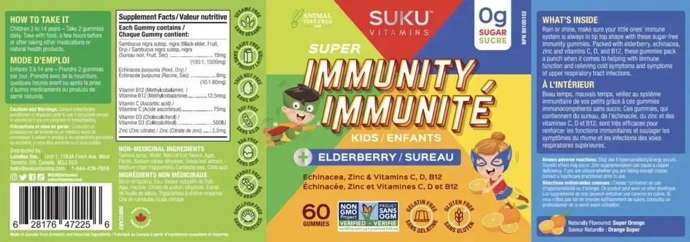 Product image for Super Immunity Kids.