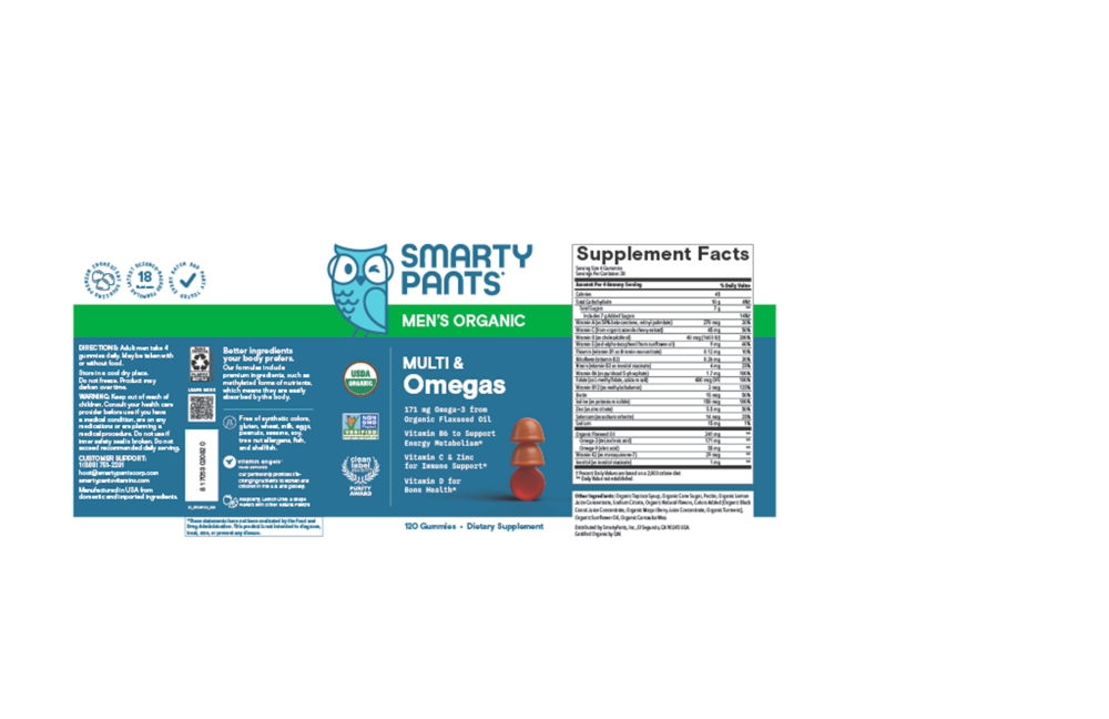 Product image for SmartyPants Organics Men's Complete.
