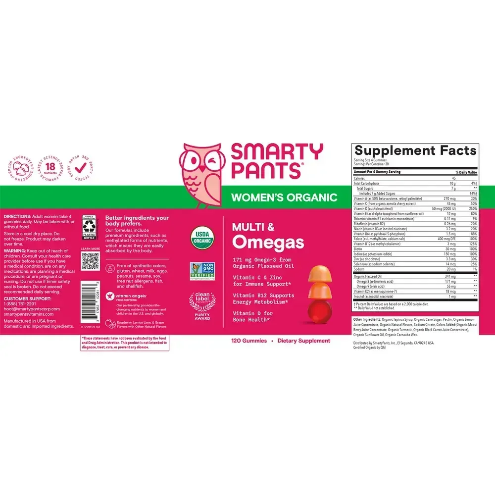 Product image for SmartyPants Organics Women's Complete.