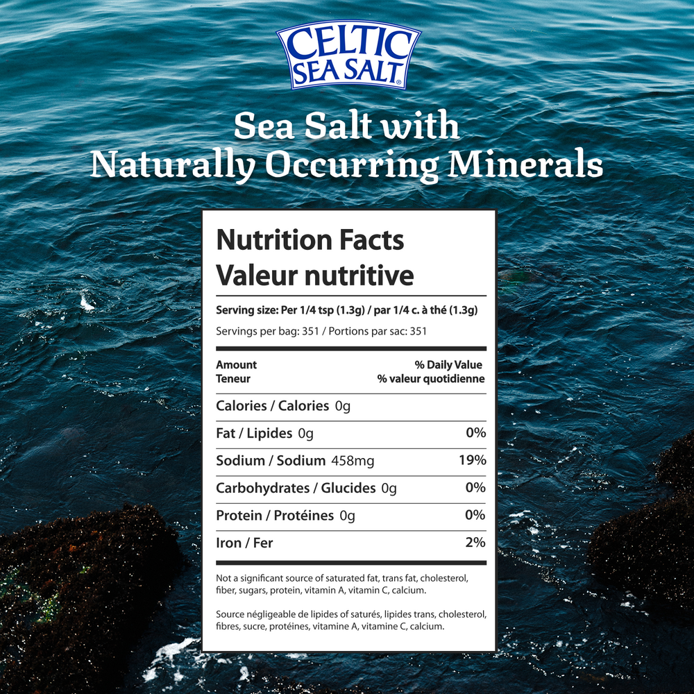 Product image for Celtic Sea Salt® Fine Ground Half Pound Bag.
