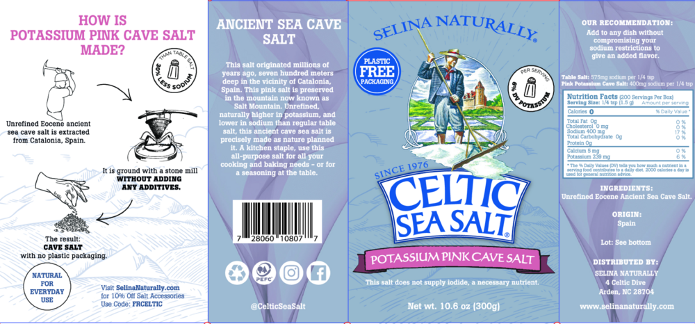 Product image for Celtic Sea Salt® Potassium Pink Cave Salt.