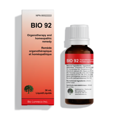 BIO 92 Organotherapy and Homeopathic Remedy