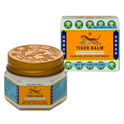 Tiger Balm® White Regular Strength (0.63 Ounce) Product image for Tiger Balm® White Regular Strength (0.63 Ounce). Discontinued.