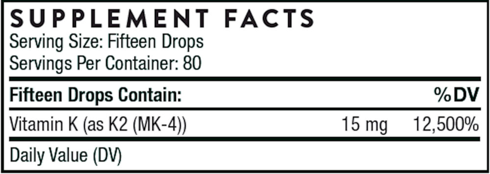 Product image for Vitamin K2 Liquid.