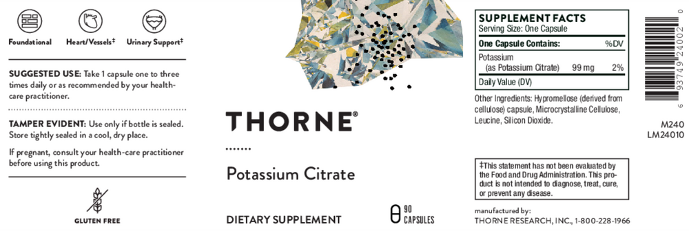 Product image for Potassium Citrate.