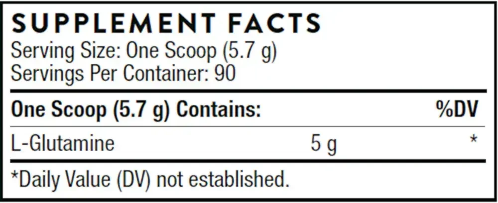 Product image for L-Glutamine Powder.