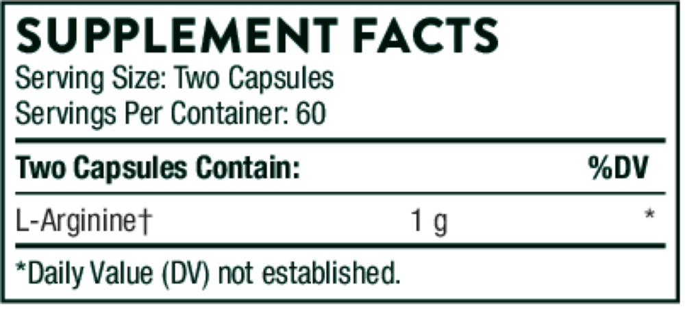 Product image for L-Arginine - Sustained Release (formerly Perfusia-SR).