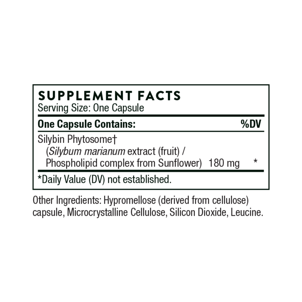 Product image for Milk Thistle Phytosome (formerly Siliphos).