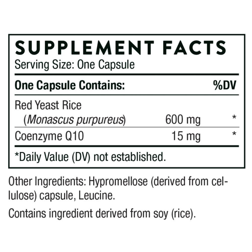 Product image for Red Yeast Rice + CoQ10 (formerly Choleast).