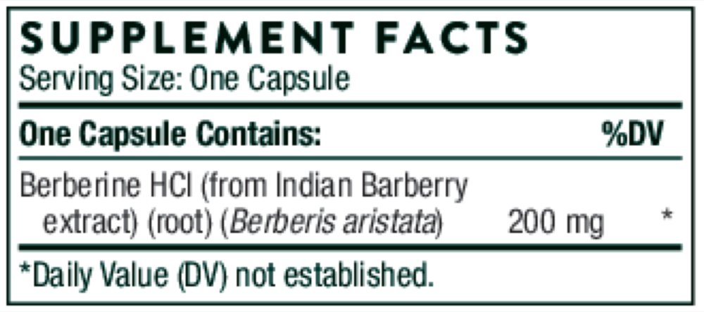 Product image for Berberine 200mg (formerly Berbercap).