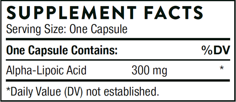 Product image for Alpha-Lipoic Acid.