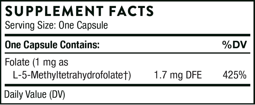 Product image for 5-MTHF 1mg.