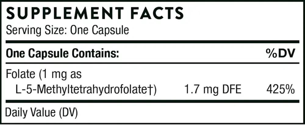 Product image for 5-MTHF 1mg.
