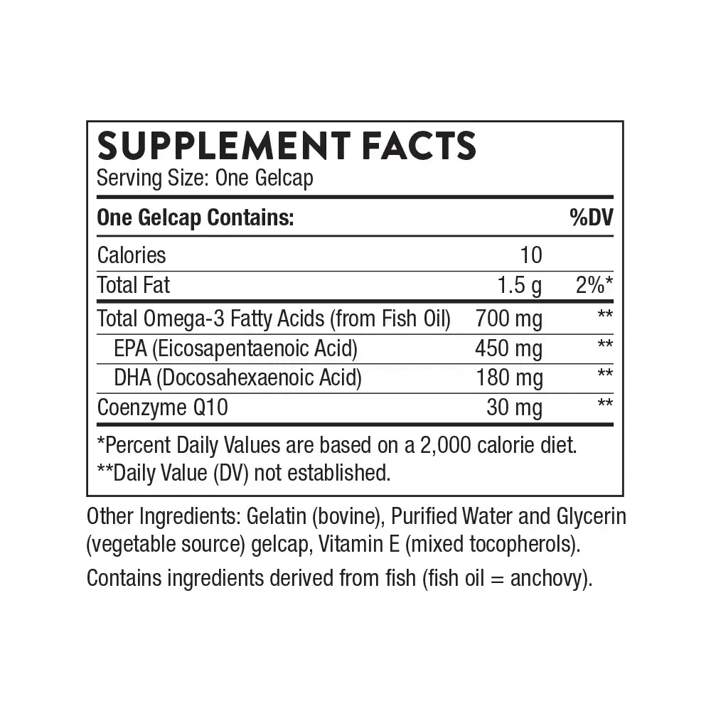 Product image for Omega-3 with CoQ10.