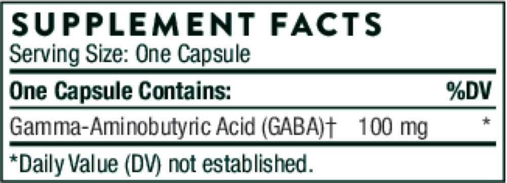 Product image for PharmaGABA-100.