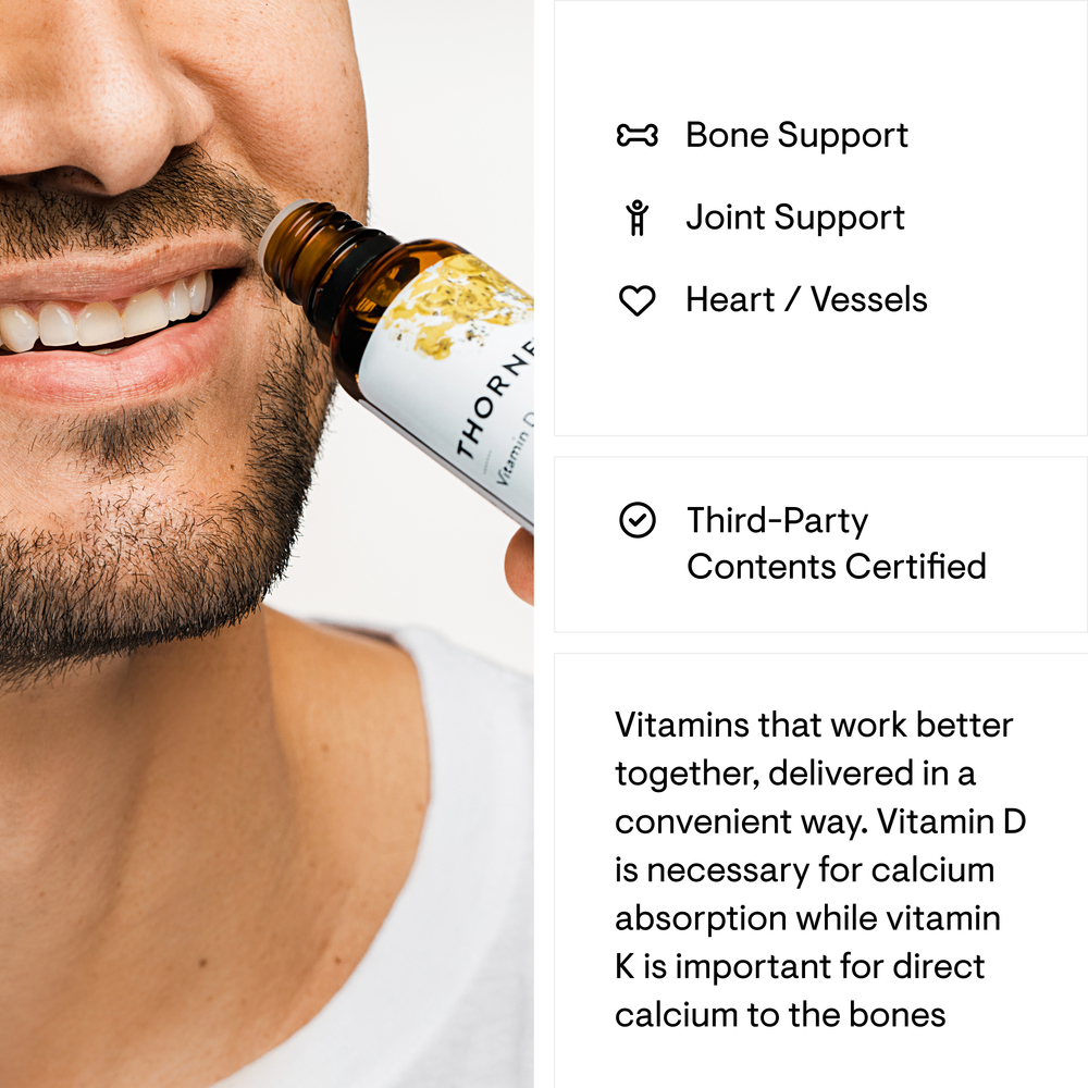Product image for Vitamin D + K2 Liquid.